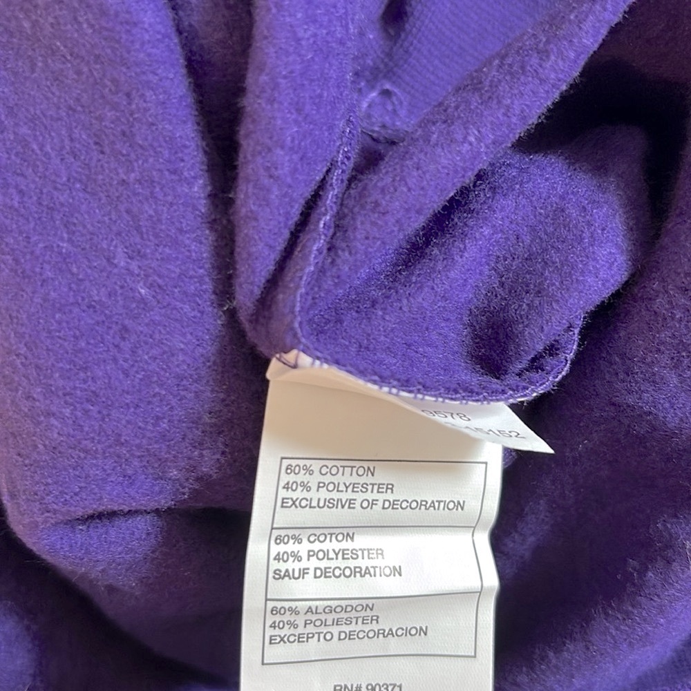 NWT [camp david] Kansas State Wildcats NCAA Hooded Sweatshirt Purple Women’s S M - Picture 8 of 10